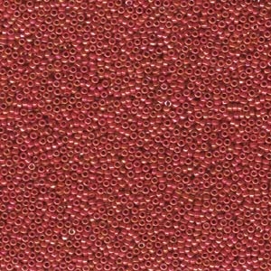 kelliesbeadboutique.com | 15/0 Miyuki Seed Beads Op. Red AB