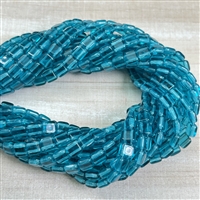 kelliesbeadboutique.com | Teal CzechMates Tile Beads 6mm