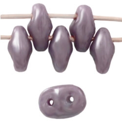 kelliesbeadboutique.com | Luster Opaque Violet Super Duo Beads