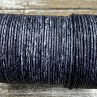kelliesbeadboutique.com | Misty Gray Indian  Round Leather Cording