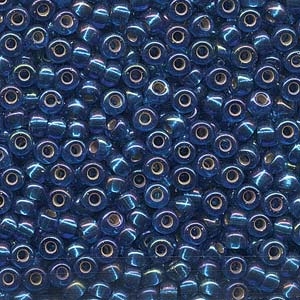 6/0 Miyuki Silverlined Capri Blue AB Seed Beads