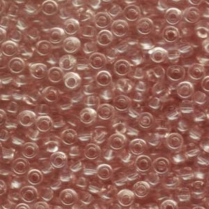 kelliesbeadboutique.com | 6/0 Transparent Light Tea Rose Seed Beads