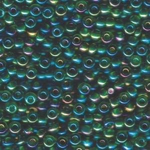 kelliesbeadboutique.com | 6/0 Miyuki Transparent Green Luster Seed Beads