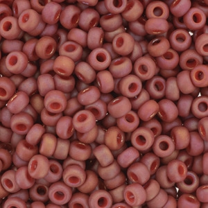 kelliesbeadboutique.com | 6/0 Miyuki Frost Opaque Glaze Rainbow Cardinal Seed Beads