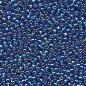 8/0 Capri Blue Silver Lined AB Miyuki Seed Beads