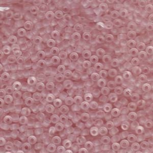 8/0 Light Tea Rose Matte Transparent Miyuki Seed Beads