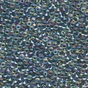 8/0 Seafoam Lined Crystal AB Miyuki Seed Beads