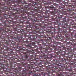 8/0 Magenta Lined AB Miyuki Seed Beads