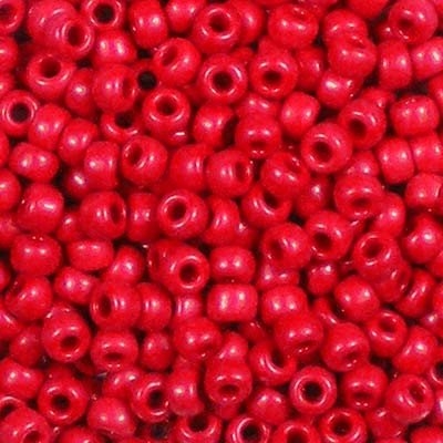 8/0 Opaque Red Miyuki Seed Beads