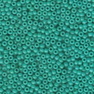 8/0 Opaque Turquoise Green Miyuki Seed Beads