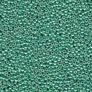 8/0 Duracoat Galvanized Dark Mint Green Miyuki Seed Beads
