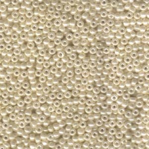 kelliesbeadboutique.com | 8/0 Ivory Ceylon Miyuki Seed Beads