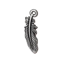 TierraCast Small Feather Charm