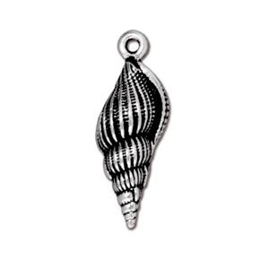 kelliesbeadboutique.com | TierraCast Large Spindle Shell Charm