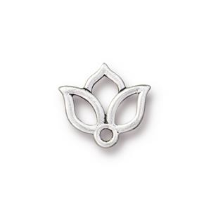 kelliesbeadboutique.com| TierraCast Open Lotus Charm