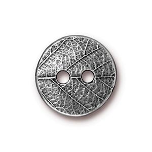 kelliesbeadboutique.com | TierraCast Round Leaf Button