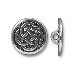 kelliesbeadboutique.com | TierraCast Celtic Knot Button