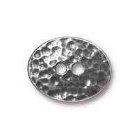 kelliesbeadboutique.com | TierraCast Distressed Oval Button