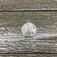 Antique Silver Sand Dollar Charm