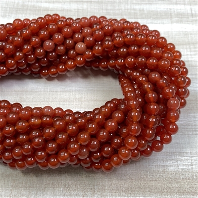 kelliesbeadboutique.com | 6mm Carnelian Strands