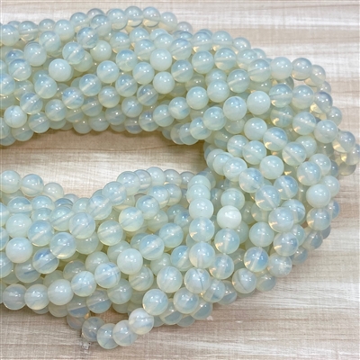 kelliesbeadboutique.com | 8mm Round Opalite Bead Strands