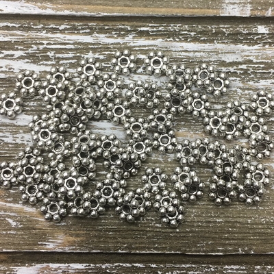 kelliesbeadboutique.com | 6mm Daisy Spacer Beads