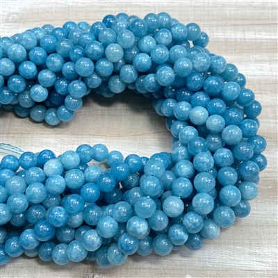 kelliesbeadboutique.com | 8mm Aqua Blue Quartz