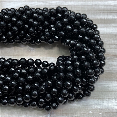 kelliesbeadboutique.com | 8mm Black Tourmaline Strands