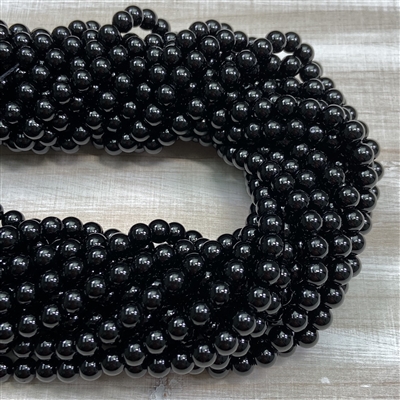 kelliesbeadboutique.com | 6mm Black Tourmaline Strands