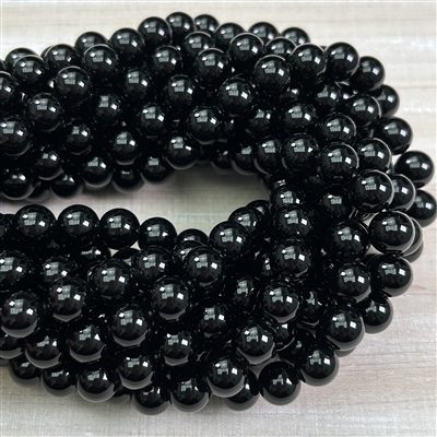 kelliesbeadboutique.com | 10mm Black Onyx Strands