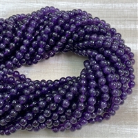 kelliesbeadboutique.com | 6mm Dark Purple Amethyst Strands