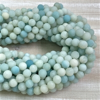 kelliesbeadboutique.com | 8mm Matte Amazonite Strands