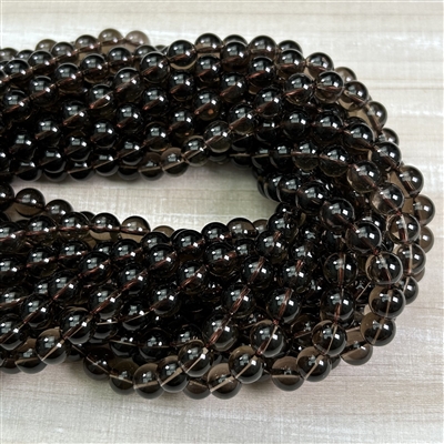 kelliesbeadboutique.com | 8mm Smokey Quartz Strands