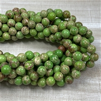 8mm Grass Green Aqua Terra Jasper