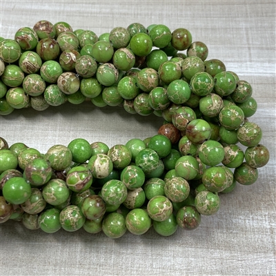 8mm Grass Green Aqua Terra Jasper