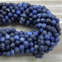 kelliesbeadboutique.com | 8mm Matte Sodalite Strands