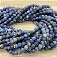 kelliesbeadboutique.com | 6mm Matte Sodalite Strands