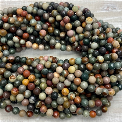 kelliesbeadboutique.com | 6mm Polychrome Strands