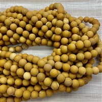 kelliesbeadboutique.com | 8mm Matte Gold Mookaite Strands