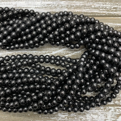 6mm Shungite Bead Strands