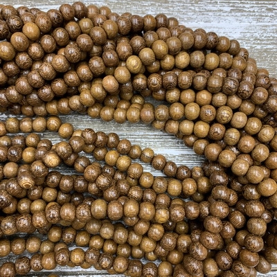 8mm Robles Wood Bead Strands