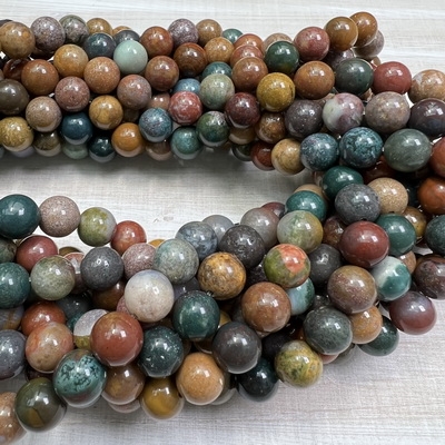 kelliesbeadboutique.com | 8mm Golden Ocean Jasper Strands