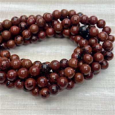 kelliesbeadboutique.com | 10mm Mahogany Obsidian Strands