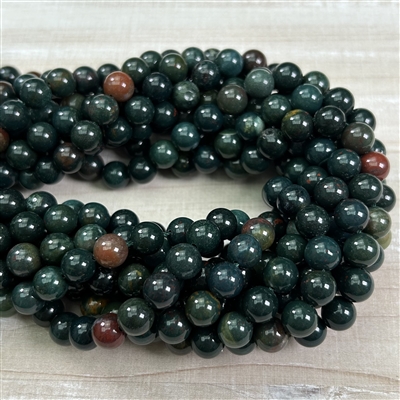 kelliesbeadboutique.com | 8mm Bloodstone Strands