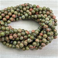 6mm Unakite Strands