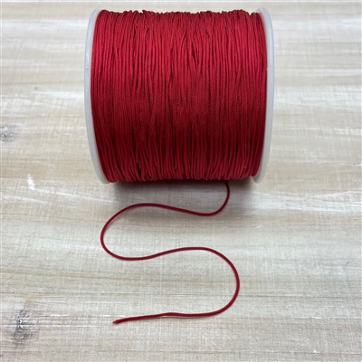 kelliesbeadboutique.com | Chinese Knotting Cord .8mm Dark Red