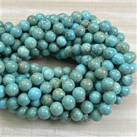 kelliesbeadboutique.com | 10mm Blue Green Howlite Strands