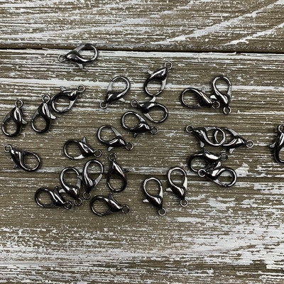 16x8mm Lobster Clasps - Gunmetal