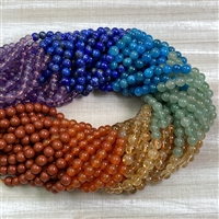 kelliesbeadboutique.com | 6mm Mixed Chakra Stone Strands