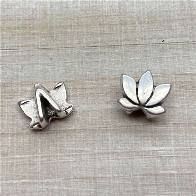 kelliesbeadboutique.com | 5mm Flat Lotus Flower for 5mm Leather